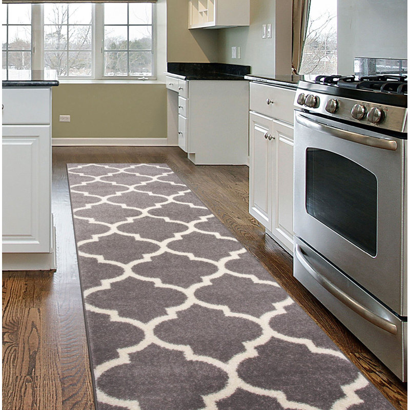 Charlton Home® Claremont Geometric Gray Area Rug & Reviews Wayfair